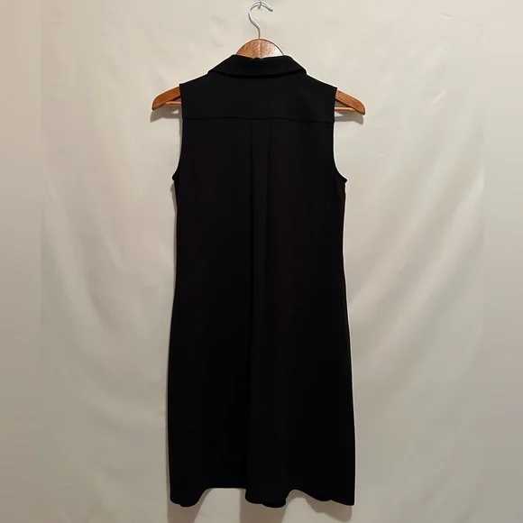 Calvin Klein Women’s Black Sleeveless Dress with Silver Buttons. Size 4 - Picture 2 of 8